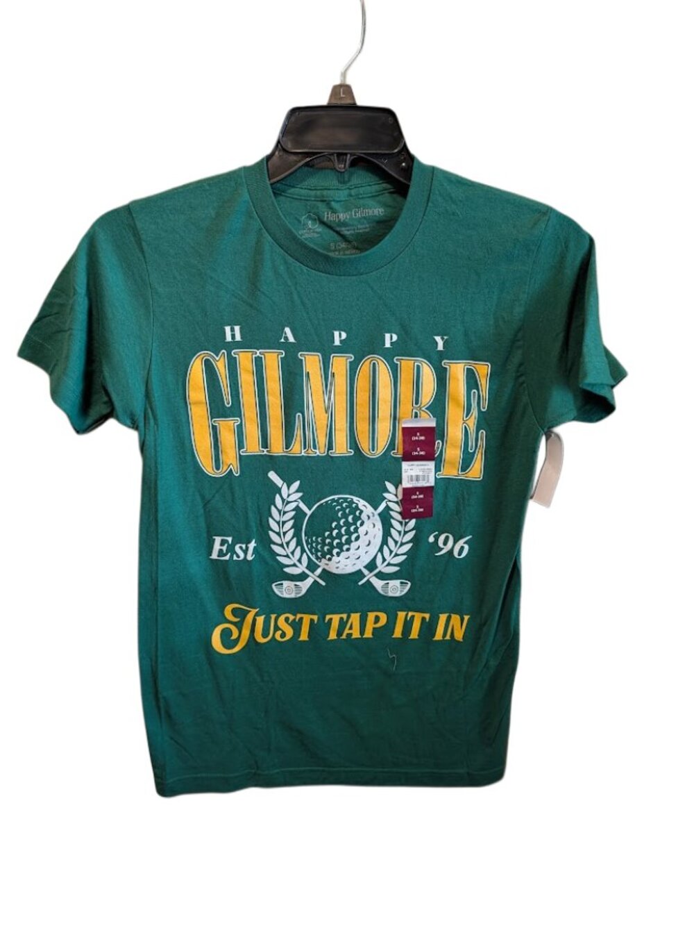 Happy Gilmore Just Tap It In Graphic T-Shirt Green Men's (Small)